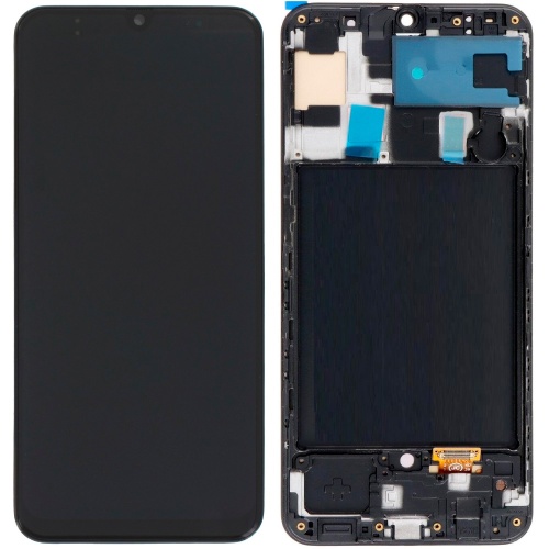 Дисплей Samsung Galaxy A30 2019 A305F + тачскрин (OLED Small Glass с рамкой)