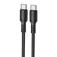 Кабель зарядки Borofone BX116 Certain Type-C - Type-C 60W 1m Черный