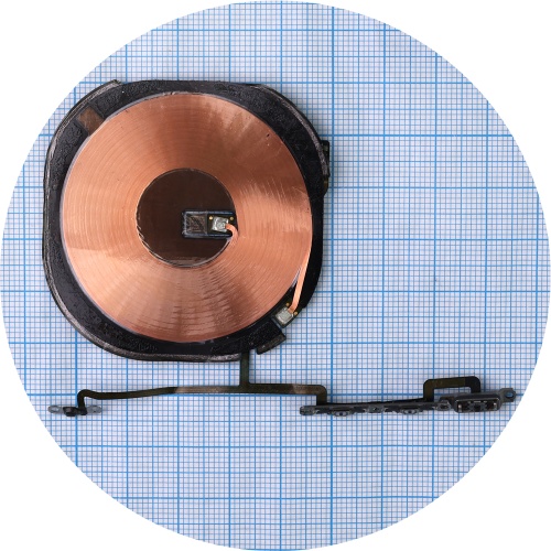 Шлейф Apple iPhone XS Max з кнопками гучності та перемикання вібро (оригінал 100% з бездротовою зарядкою)