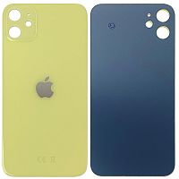 Задня кришка Apple iPhone 11 (жовта AAA з великим отвором)