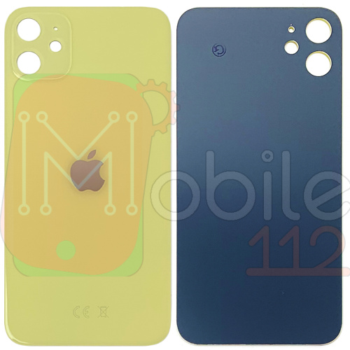 Задня кришка Apple iPhone 11 (жовта AAA з великим отвором)