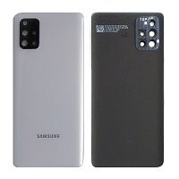 Задня кришка Samsung Galaxy A71 2020 A715F (біла оригінал Китай зі склом камери)