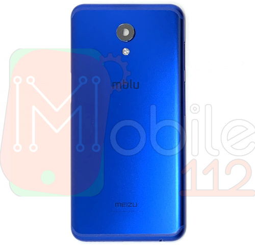 Задня кришка Meizu M6s M712H M712Q (синій оригінал Китай зі склом камери)