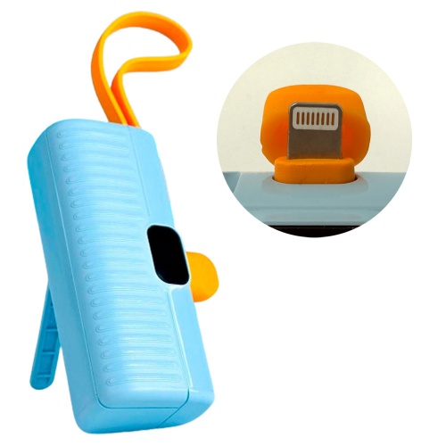 Power Bank Павербанк WUW Y134 Mini Lighting 5000mAh Блакитний