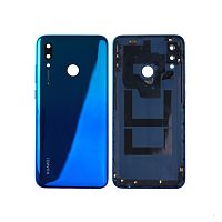 Задняя крышка Huawei P Smart 2019 POT-LX1 (голубая со стеклом камеры)