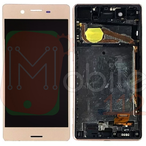Дисплей Sony Xperia F5121 F5122, X Perfomance F8131 F8132 з тачскріном (рожеве золото оригінал Китай з рамкою)