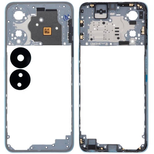 Рамка корпусу Oppo A78 5G CPH2483 (блакитна зі склом камери)