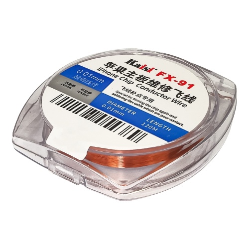 Дріт у котушці Kaisi FX-91 (для монтажу перемичок, D=0.01 mm, L=120 m)