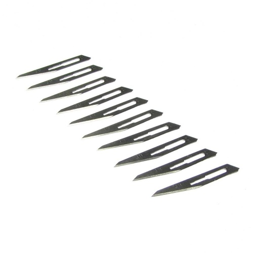 Леза скальпеля RJ №11 для плоских ручок, упаковка 10 шт.