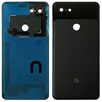 Задня кришка Google Pixel 3 XL (чорна оригінал 100% зі склом камери)