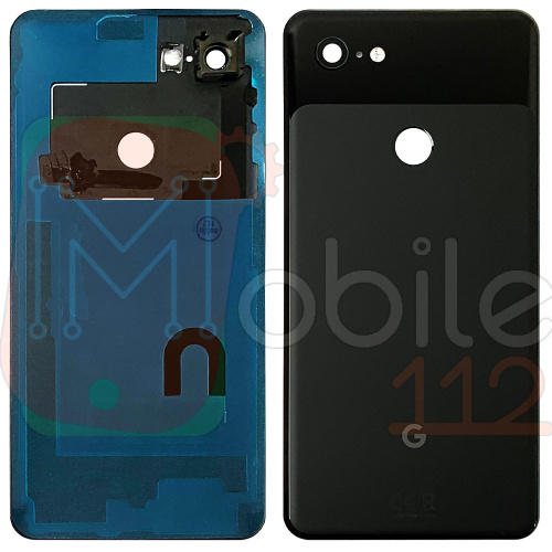 Задня кришка Google Pixel 3 XL (чорна оригінал 100% зі склом камери)