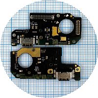 Шлейф Xiaomi Redmi Note 12 4G с разъемами зарядки и микрофоном - нижняя плата (оригинал Китай)