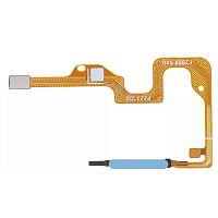 Шлейф Huawei Honor X7 CMA-LX2, CMA-LX1, CMA-LX3 з кнопкою включення та сканером відбитка пальця (AAA синій)