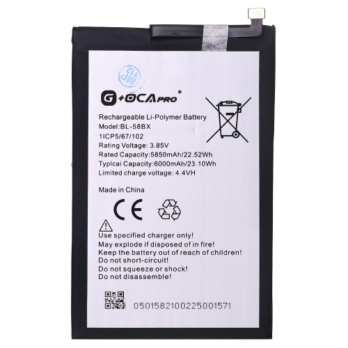 Акумулятор Infinix BL-58BX Hot 9 Play 10 Play 11 Play 12 Play 20 Play (оригінал G+OCA Pro 6000 mAh)