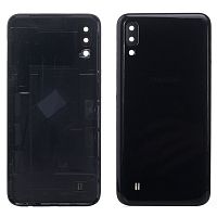Задня кришка Samsung Galaxy M10 M105F (чорна оригінал Китай без скла камери)