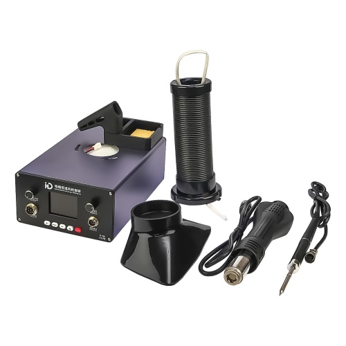 Паяльна станція прецизійна IHD D-301, фен, паяльник T12, цифрова індикація, витяжка з вугільним фільтром, LED підсвічування фото 10