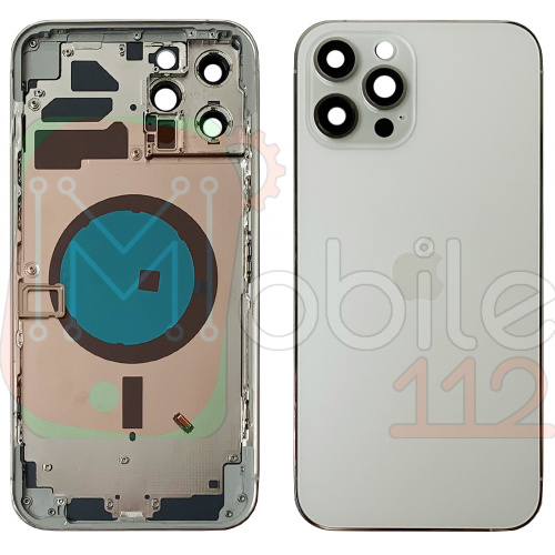 Корпус Apple iPhone 12 Pro Max (сріблястий оригінал Китай EU)