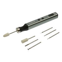 Бормашинка акумуляторна Aida E-108 (набір насадок для гравіювання, шліфування, полірування, 5 швидкостей роботи)