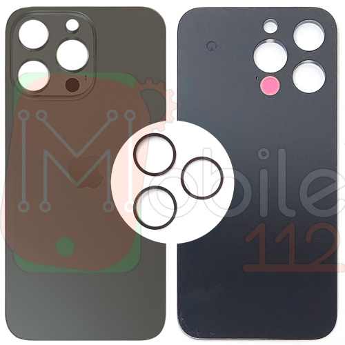Задняя крышка Apple iPhone 13 Pro (серая оригинал Китай с кольцами)