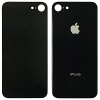 Задня кришка Apple iPhone 8 (чорна AAA з великим отвором)