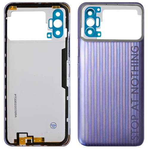 Задня кришка Tecno Spark 8p KG7H KG7 KG7n (фіолетова оригінал Китай без скла камери) фото 2