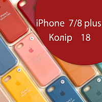 Чохол Silicone case для iPhone 7 Plus, iPhone 8 Plus оригінал (червоний red №18)