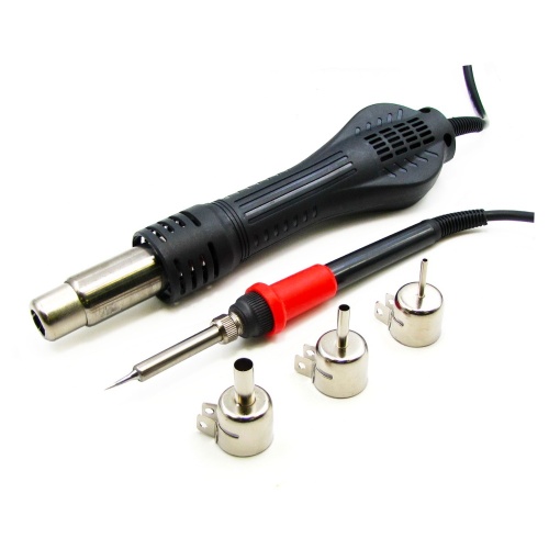 Паяльная станция Aida 898D+ бескомпрессорная, фен, паяльник с нагревательным элементом Hakko фото 6