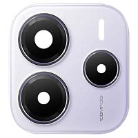 Стекло камеры Xiaomi Redmi Note 14 5G (с фиолетовой рамкой)