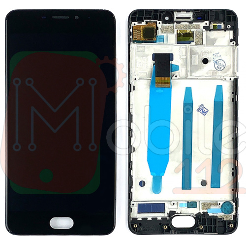 Дисплей Meizu M6 M711H з тачскріном (чорний з передньою панеллю)