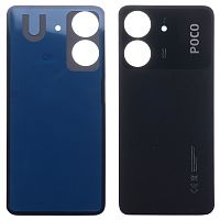 Задня кришка Xiaomi Poco C65 (чорна оригінал Китай)