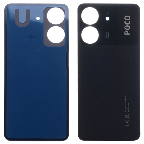 Задня кришка Xiaomi Poco C65 (чорна оригінал Китай) Задня кришка Xiaomi Poco C65 (чорна оригінал Китай)