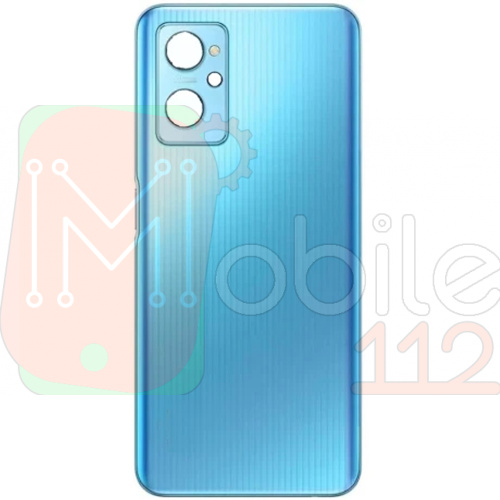 Задня кришка Realme 9i 4G (блакитна оригінал Китай зі склом камери)
