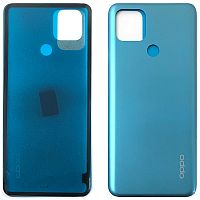 Задняя крышка Oppo A15, A15s, A35 (голубая оригинал Китай)