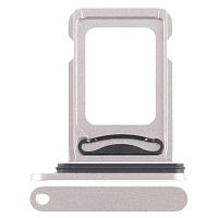 Тримач SIM карти Apple iPhone 15 Pro, 15 Pro Max (сріблястий на 2 Sim)