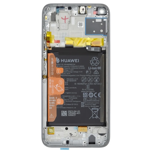 Дисплей Huawei P40 Lite JNY-LX1, P20 Lite 2019, Nova 5i GLK-LX1 з тачскріном (оригінал 100% з сріблястою рамкою) Дисплей Huawei P40 Lite JNY-LX1, P20 Lite 2019, Nova 5i GLK-LX1 з тачскріном (оригінал 100% з сріблястою рамкою)