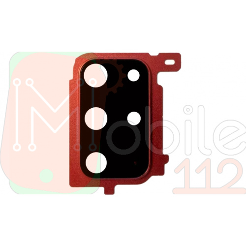 Скло камери Samsung Galaxy S20+ G985F G986F (чорне в червоній рамці)