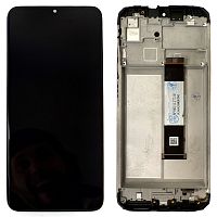 Дисплей Xiaomi Redmi 9T, Poco M3 + тачскрин (оригинал OEM с рамкой)