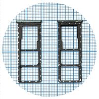 Тримач SIM карти та карти пам'яті Tecno Spark 7 (зелений на 2 SIM + Micro SD)