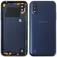 Задня кришка Samsung Galaxy A01 A015F (синя оригінал Китай)