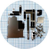 Набір винтів та кріпильно-прижимних пластин для Apple iPhone 12 Pro Max (оригінал 100%)