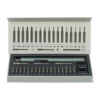 Аккумуляторная отвёртка Aida A-1802A c LED подсветкой (20 бит, Mini намагничиватель/ размагничиватель, USB-Type-C)