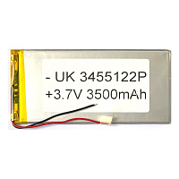 Акумулятор універсальний 3455122Р 121 x 56 x 3 мм 3500 mAh 3.7V