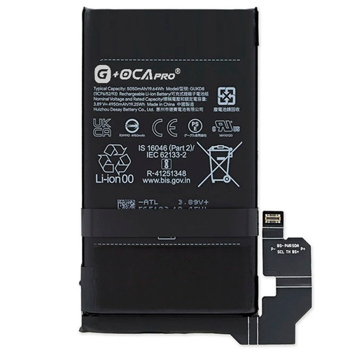 Акумулятор Google GUKD8 Pixel 8 Pro (оригінал G+OCA Pro 5050 mAh)