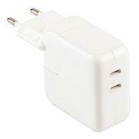 Мережевий адаптер Apple iPhone Power Adapter 35W 2 USB-C MHJE3ZMIA