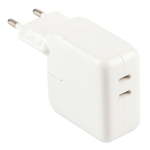 Мережевий адаптер Apple iPhone Power Adapter 35W 2 USB-C MHJE3ZMIA