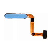 Шлейф Samsung Galaxy M31s M317F з кнопкою вмикання та сканером відбитка пальця (синій оригінал Китай)