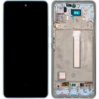 Дисплей Samsung Galaxy A53 5G A536B з тачскріном (IN-CELL з блакитною рамкою)