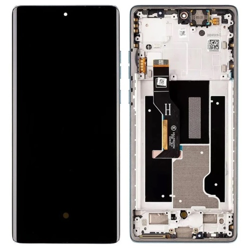 Дисплей Motorola Edge 50 Fusion XT2429-1 з тачскріном (оригінал 100% Service Pack із блакитною рамкою)