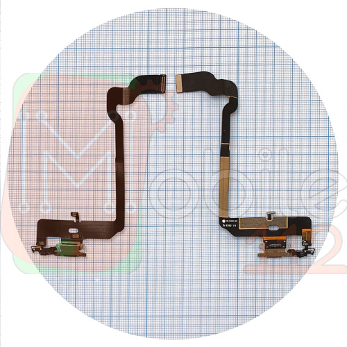 Шлейф Apple iPhone XS з роз'ємом зарядки та мікрофоном (золотистий)