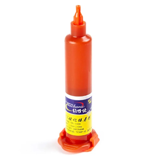 Клей ультрафіолетовий Mechanic LOCA TP-1000-V10 для склеювання комплектів (10 мл)